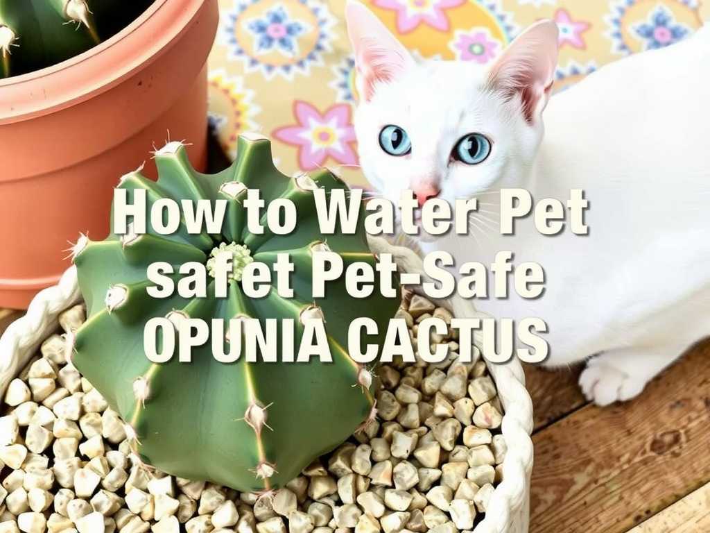 How to Water Pet-Safe Opuntia Cactus Around Curious Cats and Dogs