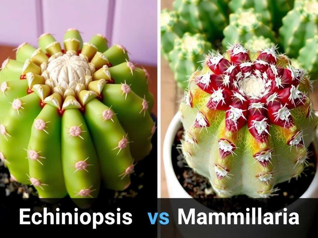 How to Differentiate Echinopsis vs Mammillaria Cactus Species