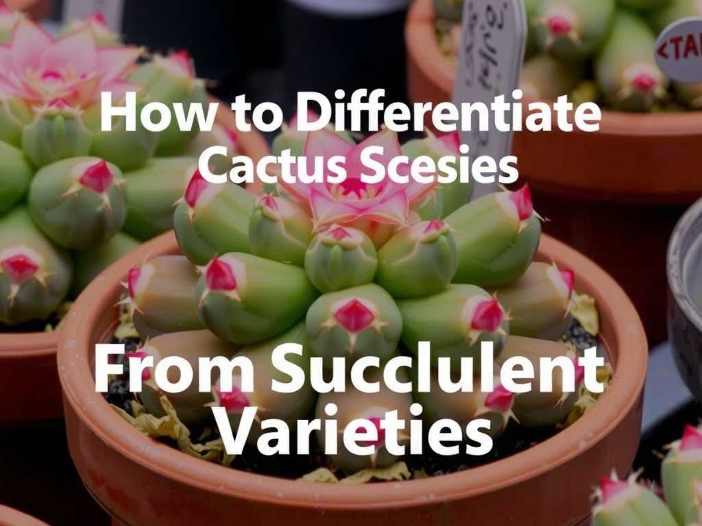 How to Differentiate Cactus Species from Succulent Varieties