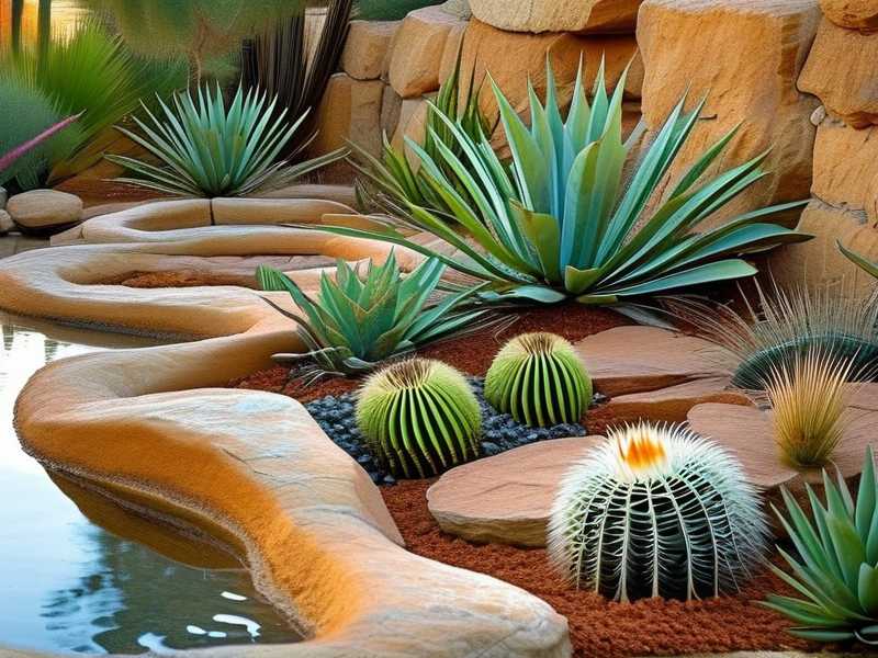 How to design rock garden planting pockets for desert-adapted cactus varieties