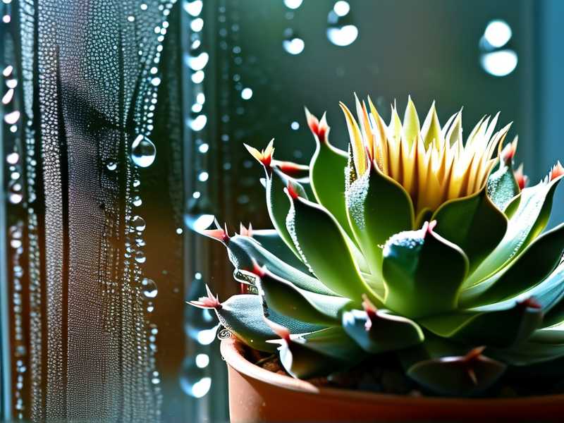 How to prevent condensation droplets burning cactus placed near cold windows