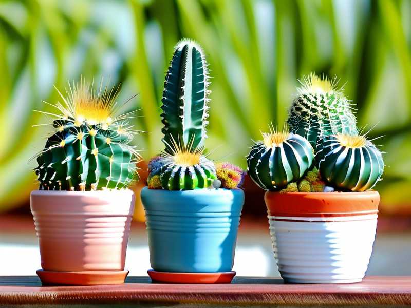 How to rotate cactus pots weekly to stop one-sided leaning growth shape