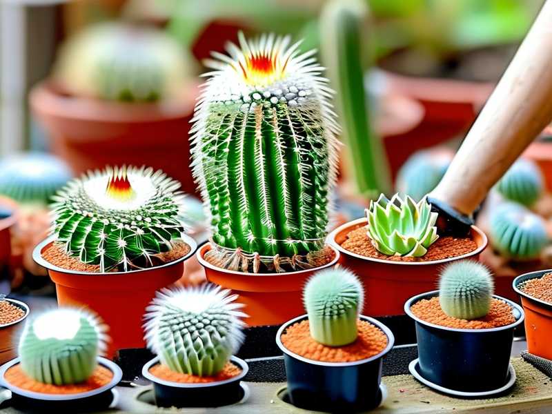How to separate cactus pups sprouting above the surface of pot soil easily