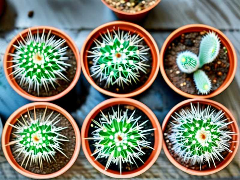 How to separate cactus pups sprouting above the surface of pot soil easily(1)