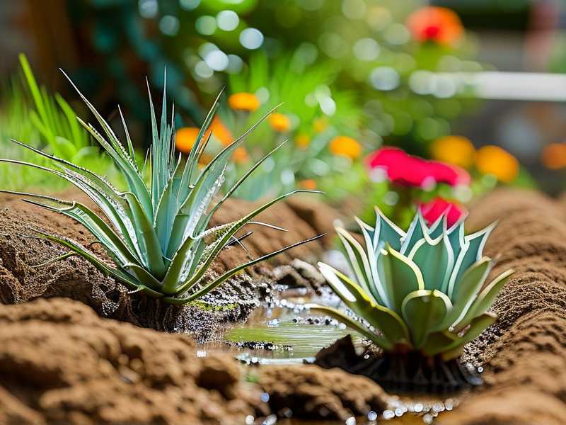 How to build raised soil mounds to drain rainwater far away from cactus root systems(1)