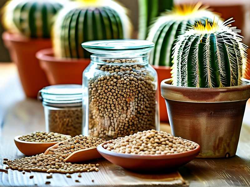How to store harvested cactus seeds inside dry low-humidity sealed containers