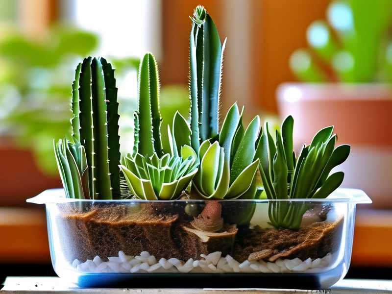 How to propagate cactus leaf cuttings in controlled indoor growing conditions