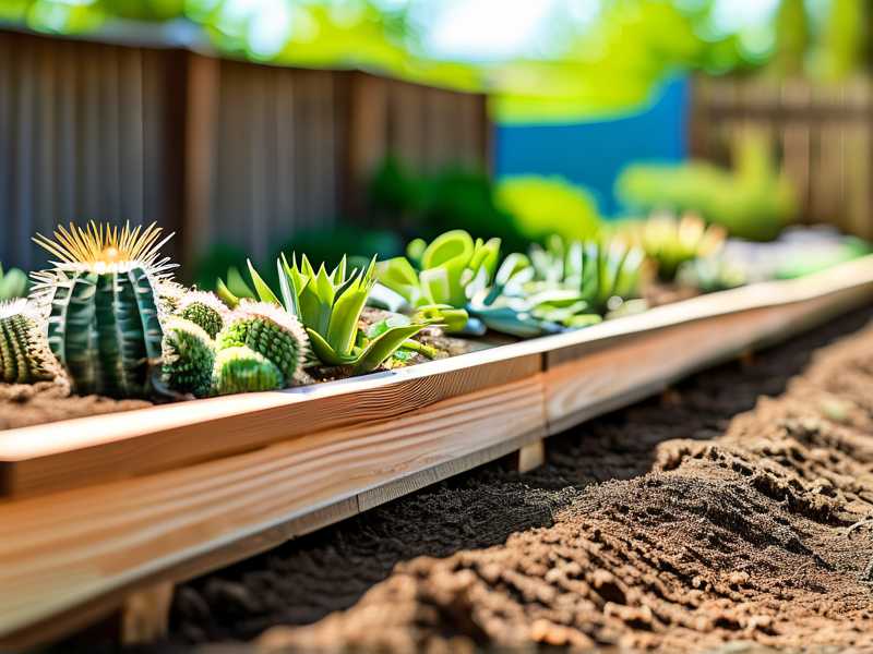 How to build raised garden beds to protect cactus roots from freezing damage
