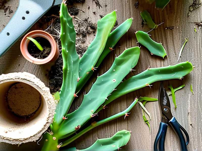 How to trim damaged stems to accelerate recovery progress of stressed cactus