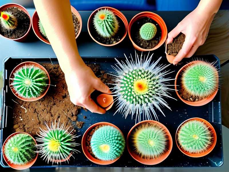 How to separate crowded cactus clumps before serious root binding happens