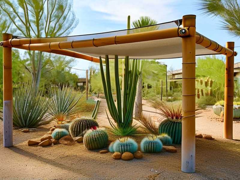 How to build temporary shade covers for cactus during summer heatwave periods