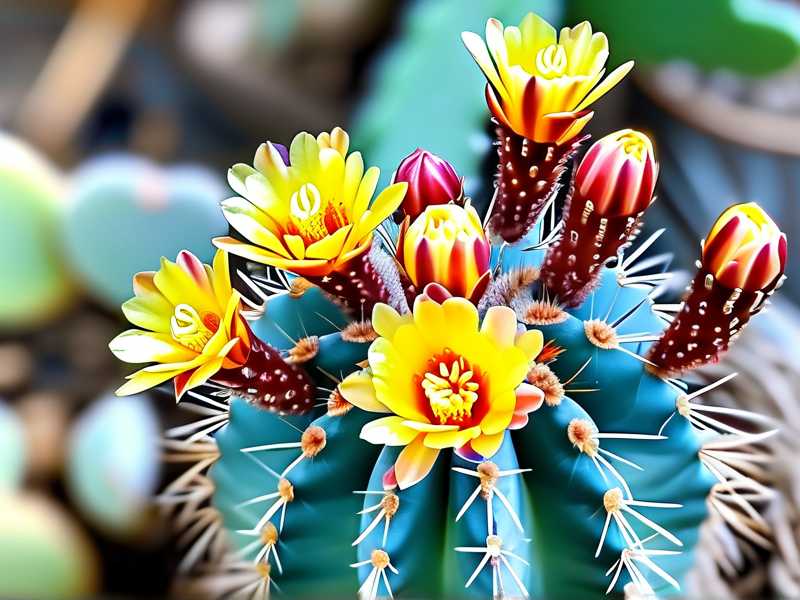 How to treat yellowing outer stems caused by natural aging process of cactus