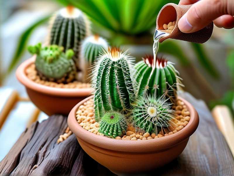 How to reduce moisture evaporation of cactus pots with gravel mulch layers