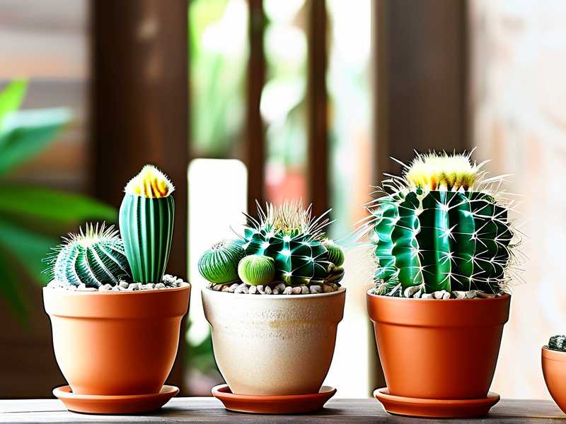 How to rotate cactus pots regularly for symmetrical balanced growth shape