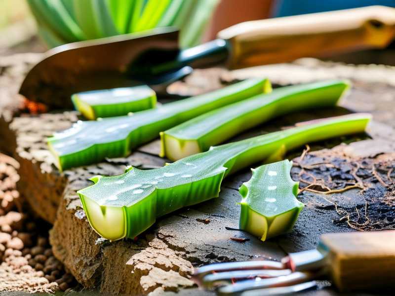 How to prepare cactus cuttings by air-drying wounds before planting process