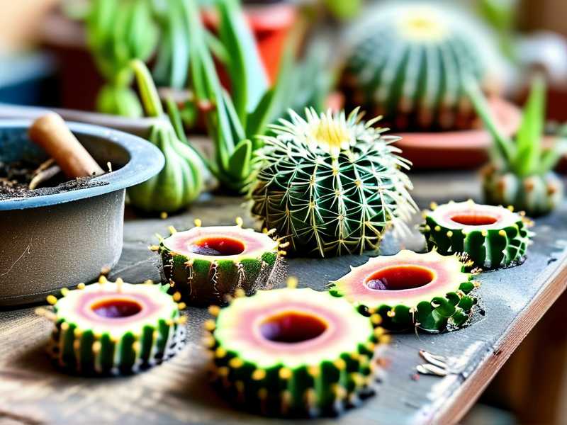 How to prepare cactus cuttings by air-drying wounds before planting process(1) How to prepare cactus cuttings by air-drying wounds before planting process(1)