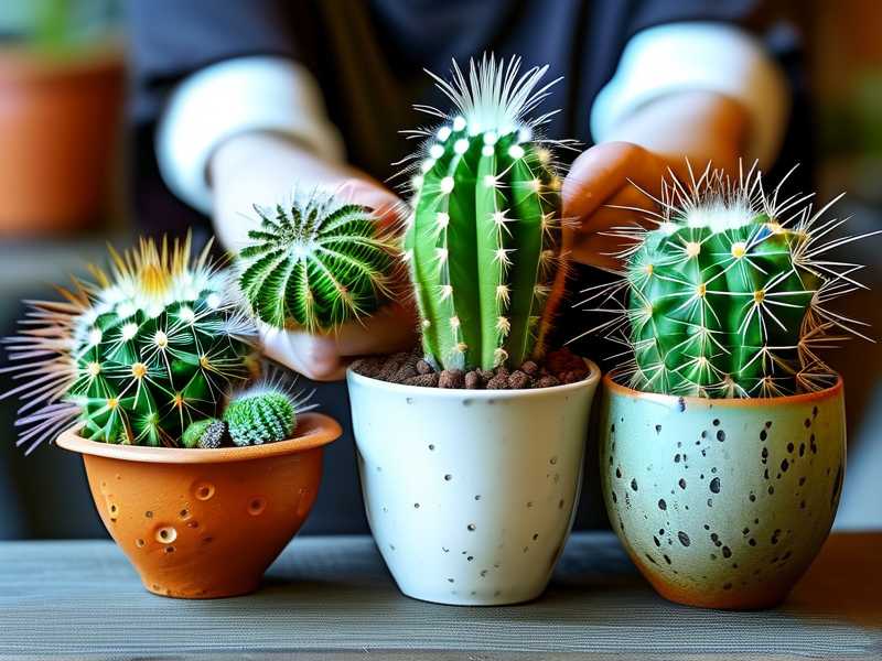 How to check cactus root health by observing stem firmness and color tone
