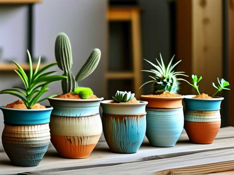 How to reuse broken pottery shards as drainage material inside cactus containers