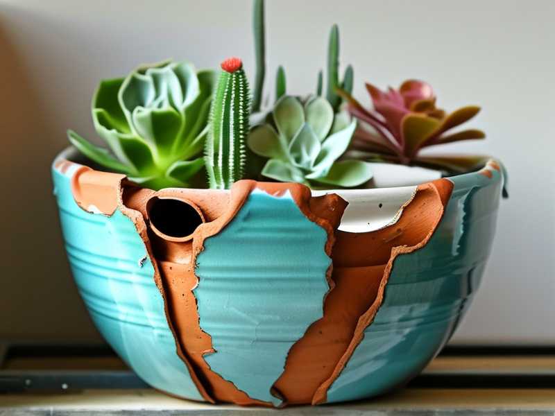 How to reuse broken pottery shards as drainage material inside cactus containers(1) How to reuse broken pottery shards as drainage material inside cactus containers(1)