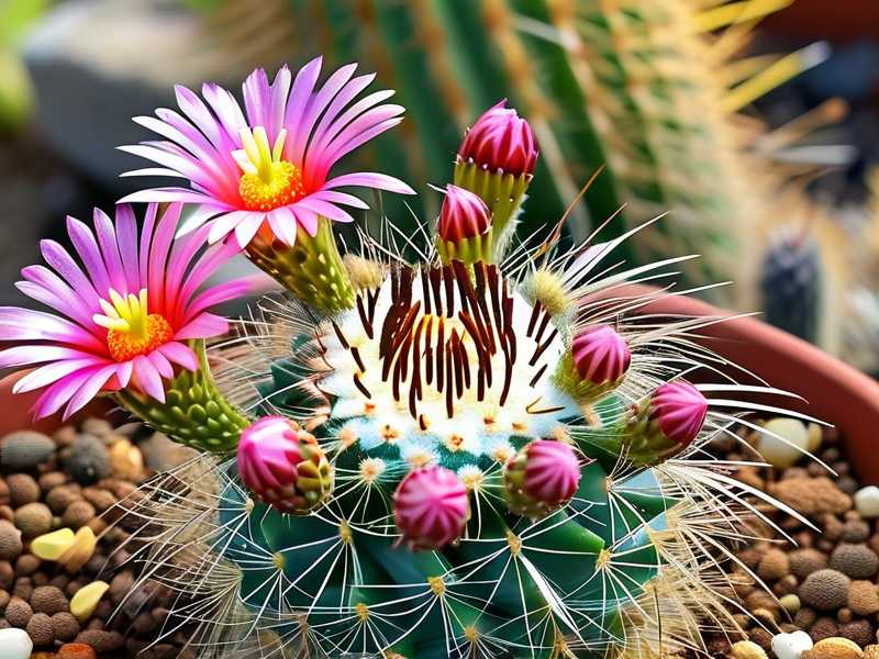 How to collect cactus seeds after flower pollination completes in summer season