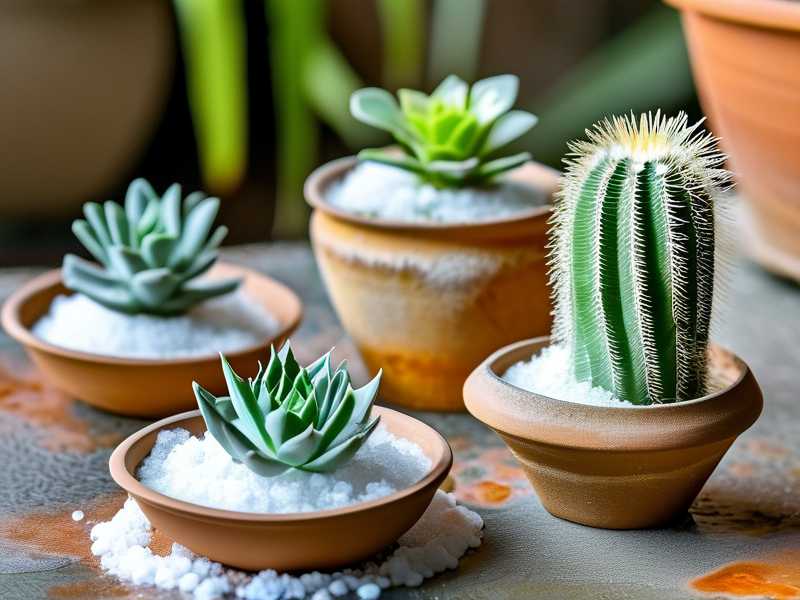 How to clean mineral salt crust accumulating on surface of cactus pot soil(1) How to clean mineral salt crust accumulating on surface of cactus pot soil(1)