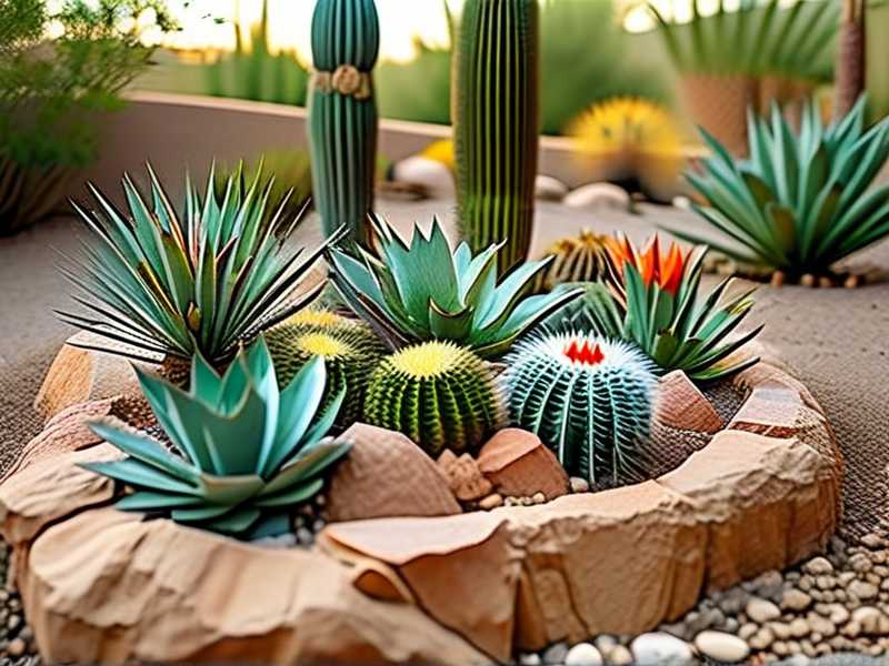 How to design rock garden planting pockets for desert-adapted cactus