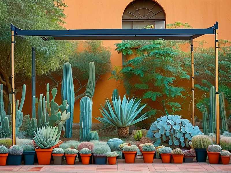 How to build shade cloth support frames for heat-sensitive outdoor cactus(1)