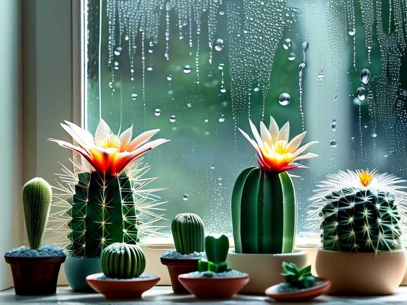 How to prevent condensation droplets burning cactus near cold windows