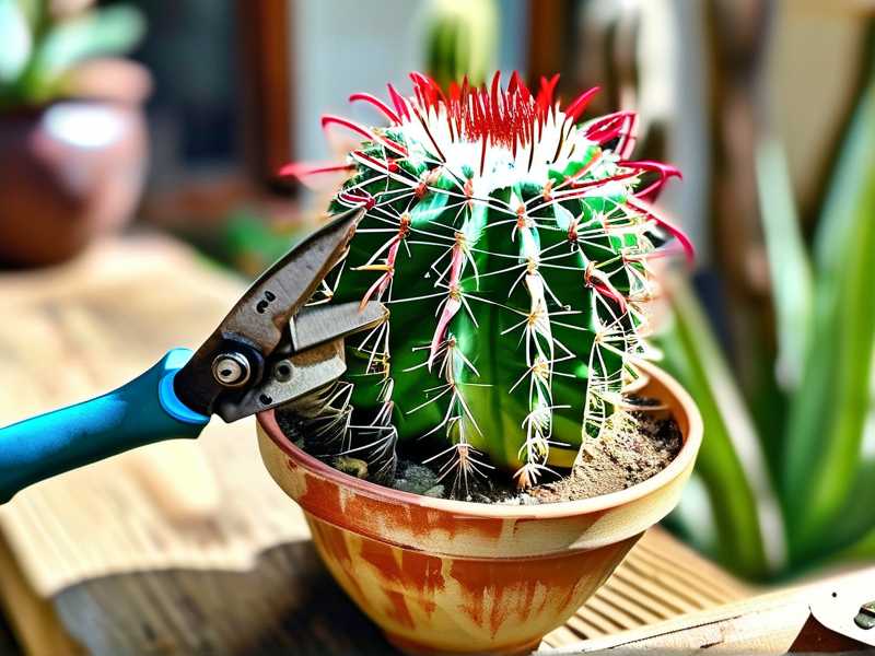 How to encourage new stem growth after heavy pruning mature cactus